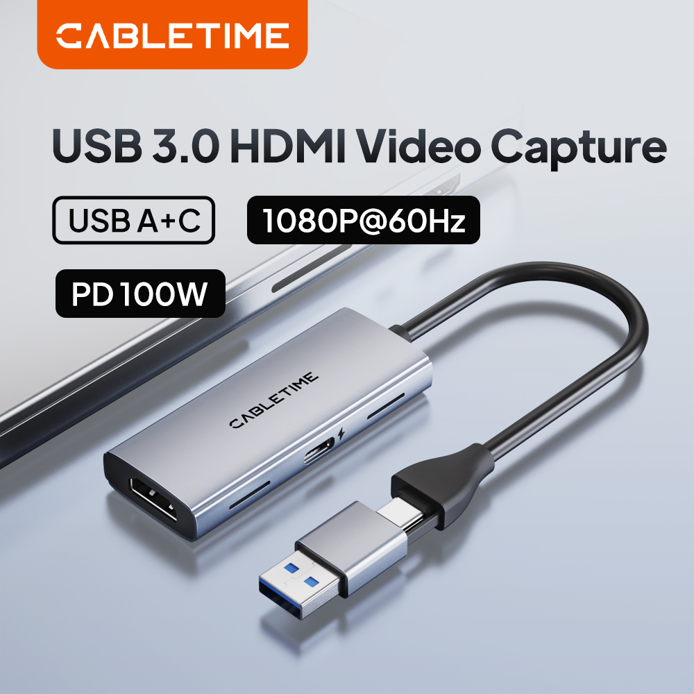 Pc Gaming Live Streaming - CABLETIME 4K Video Capture Card met