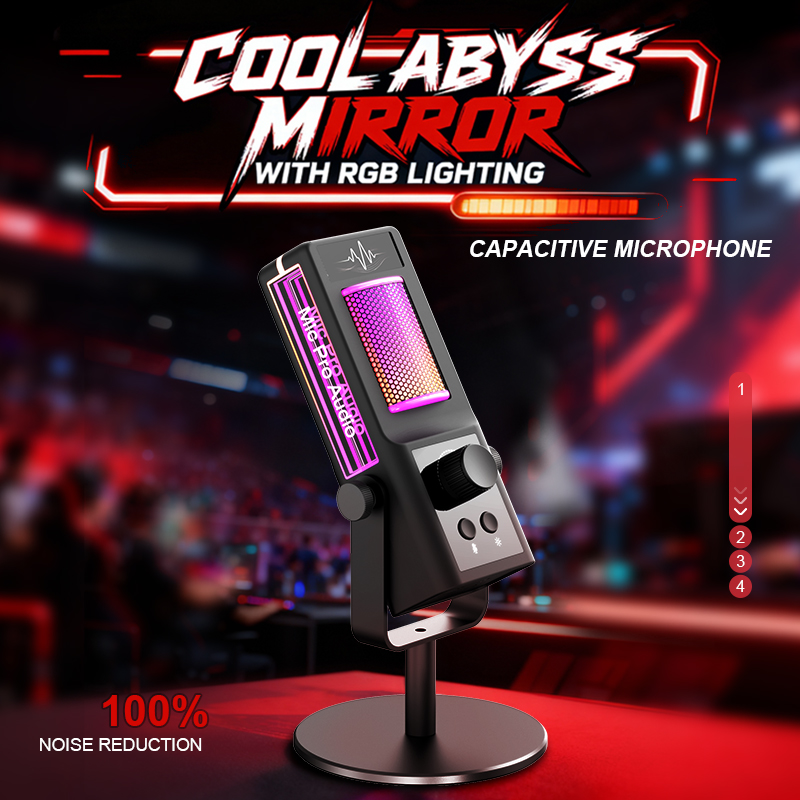 Pc Gaming Live Streaming - Rgb-condensatormicrofoon podcast voor pc-gaming Live streaming