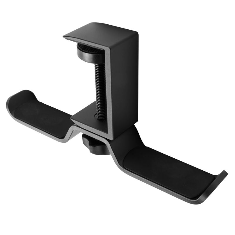 Pc Gaming Desk - Vooraanstaande dubbele hoofdtelefoonstandaard onder bureau, universele
