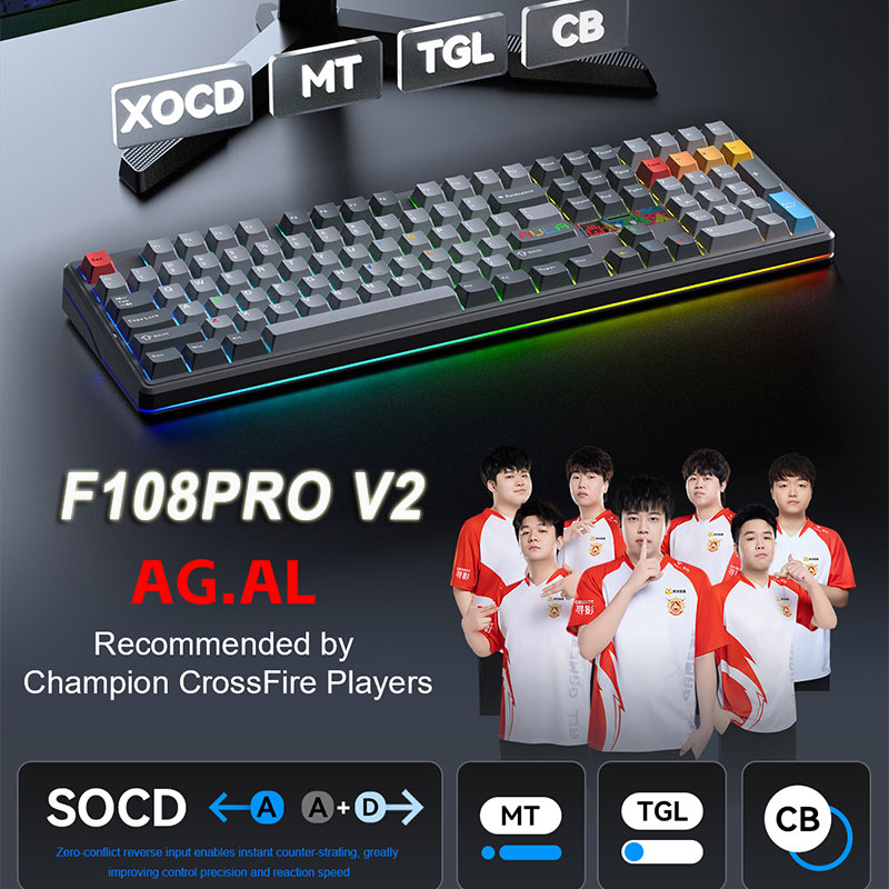AULA F108 Pro V2 100% mechanis - Pc Gaming Uk recensie en prijs