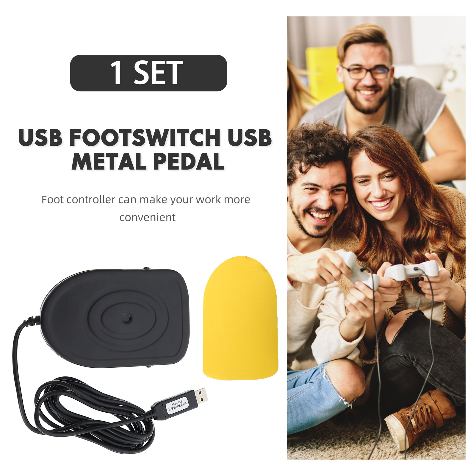 USB-voetpedaal, metalen mechan - Usb Foot Pedal Gaming recensie en prijs
