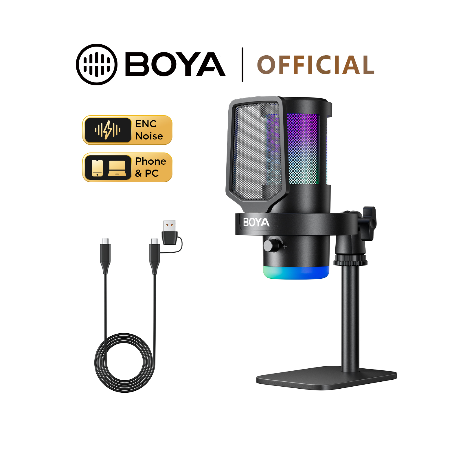 BOYA CastMic G30 USB RGB Gamin - Pc Gaming Live Streaming recensie en prijs