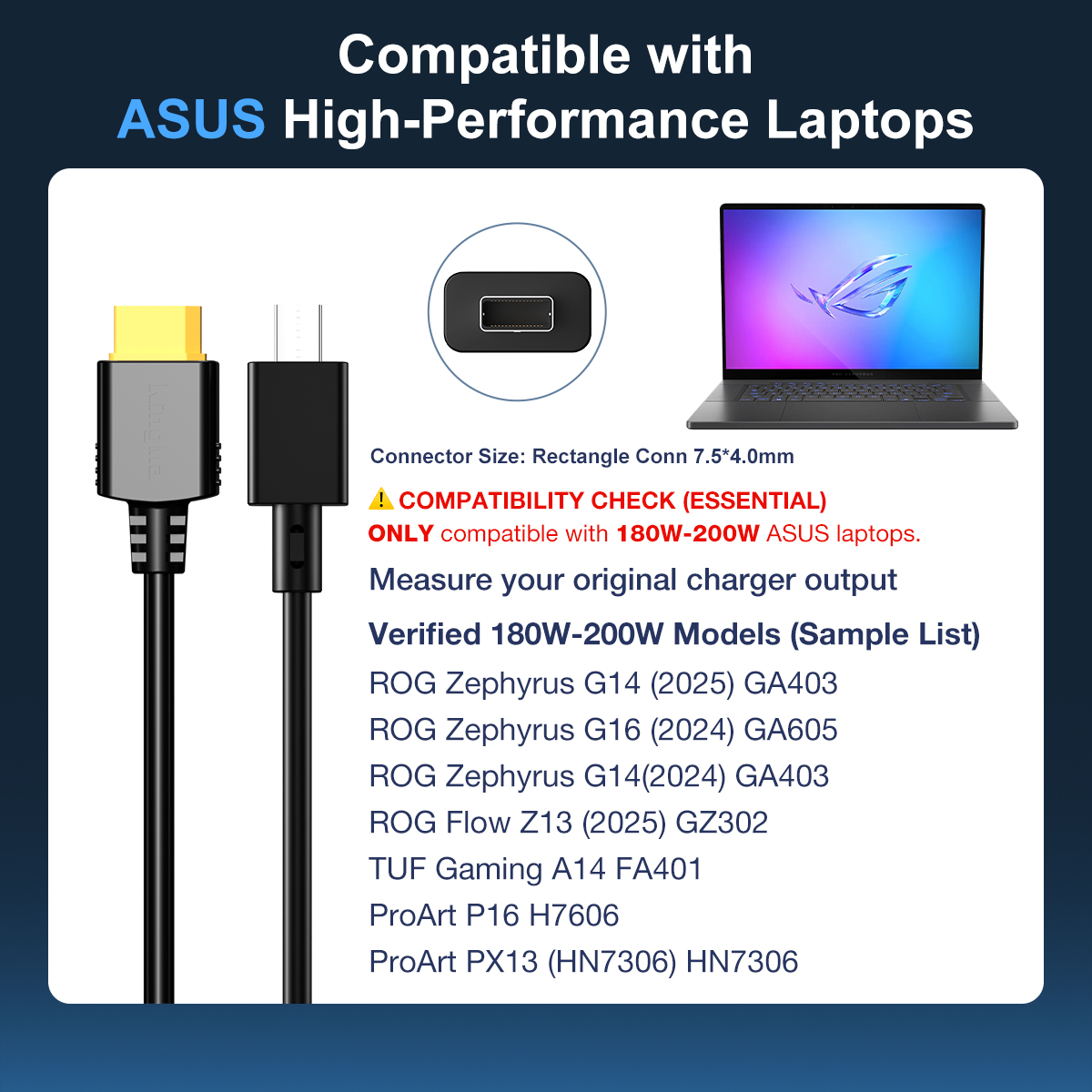 200W 260W Laptoplader voor Asu - Pc Gaming Asus recensie en prijs
