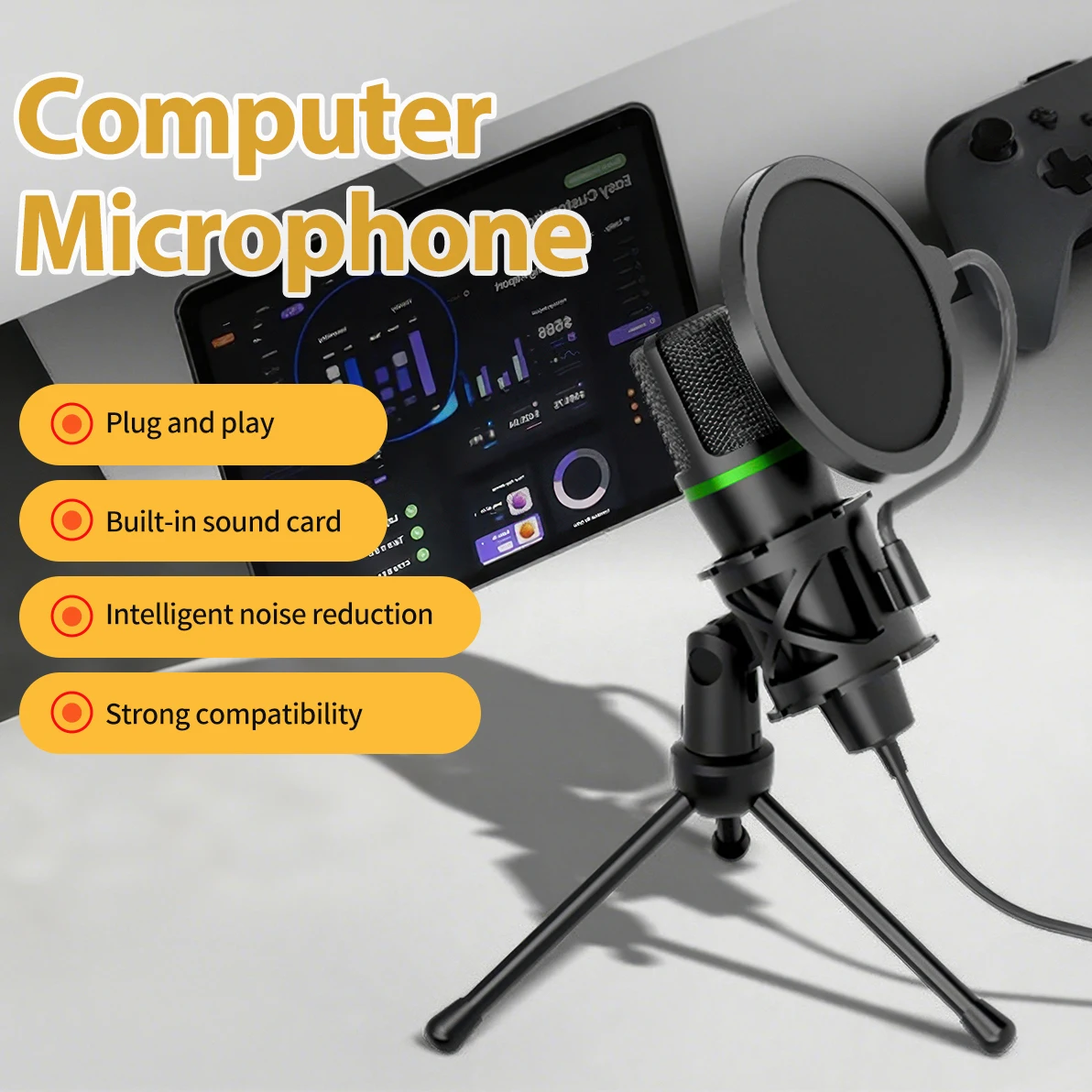 Condensatormicrofoon USB Bedra - Pc Gaming Live Streaming recensie en prijs