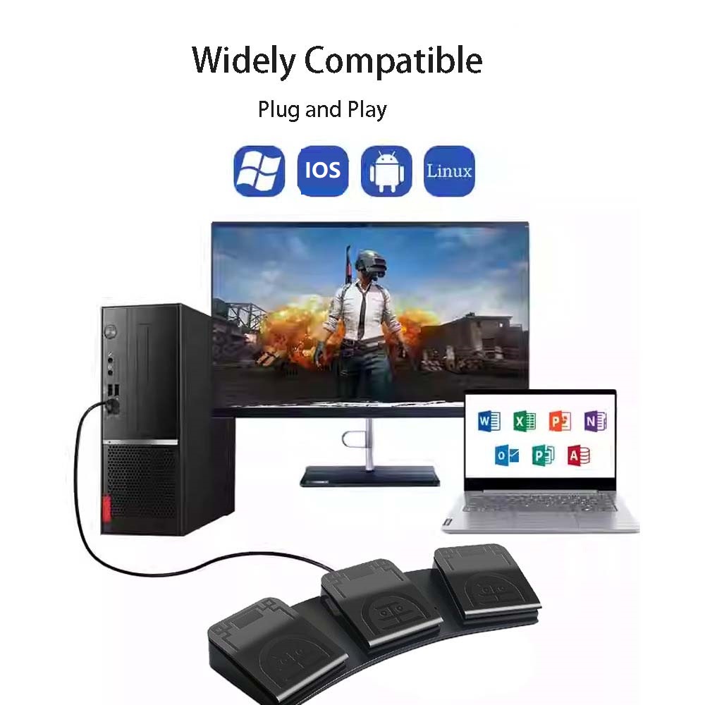 MIDI USB-voetpedaalbedieningss - Usb Foot Pedal Gaming recensie en prijs