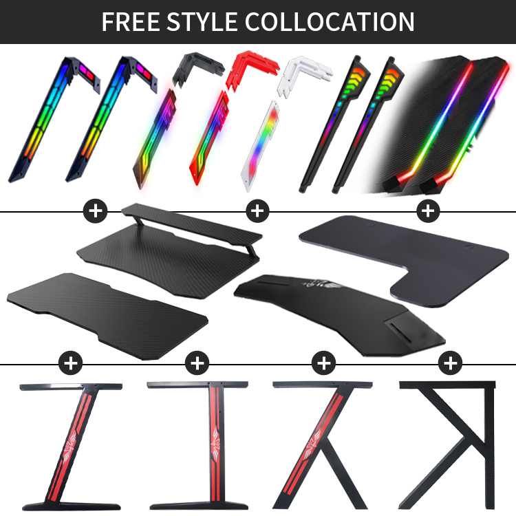70-inch grote RGB LED verlicht - Pc Gaming Desk recensie en prijs