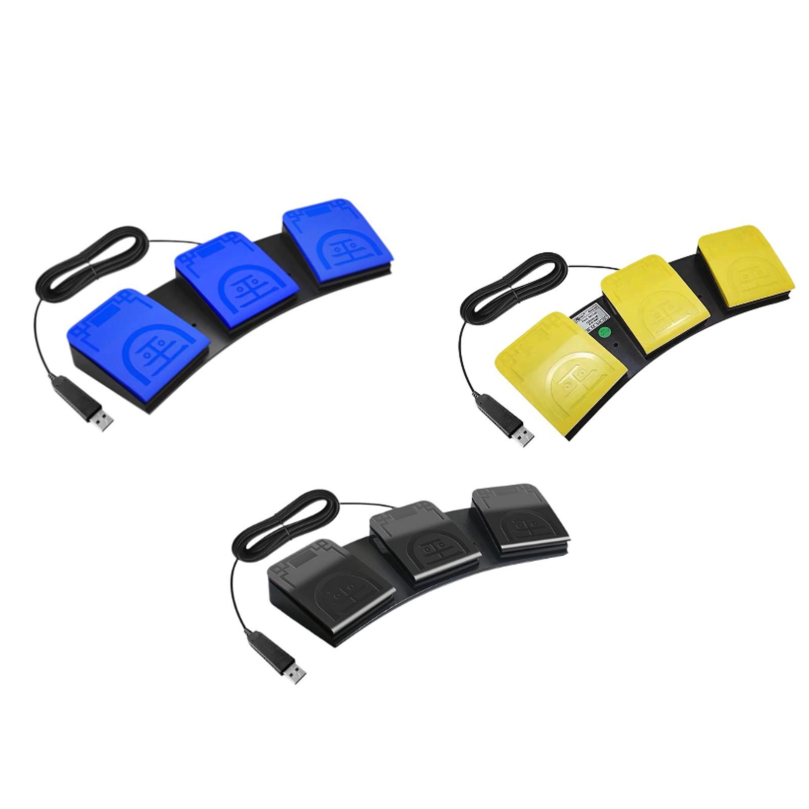 USB drievoudige voetpedaal voo - Usb Foot Pedal Gaming recensie en prijs