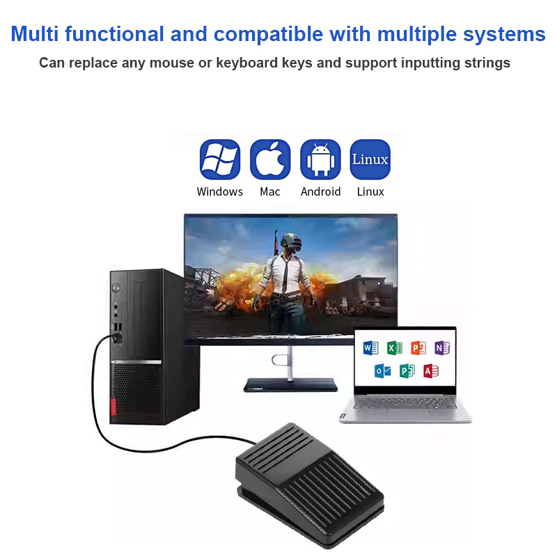 USB Voetpedaal Schakelaar PC G - Usb Foot Pedal Gaming recensie en prijs