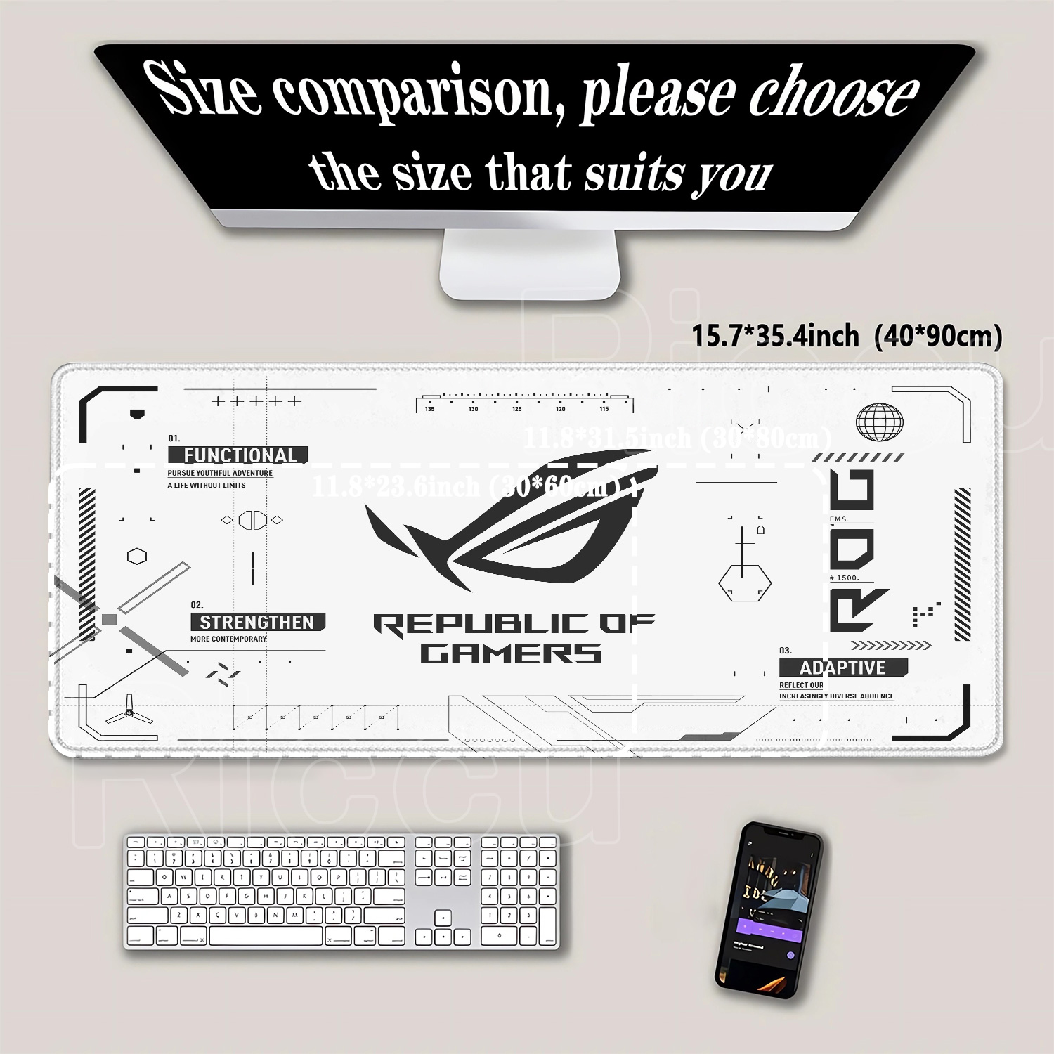 R-ROG Grote Gaming Muismat A-A - Pc Gaming Asus recensie en prijs